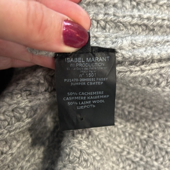 Isabel Marant Passy Cashmere and Wool Sweater Size 42/ US 12 - Picture 7 of 8
